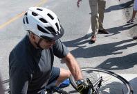 Joe Biden falls off his bike