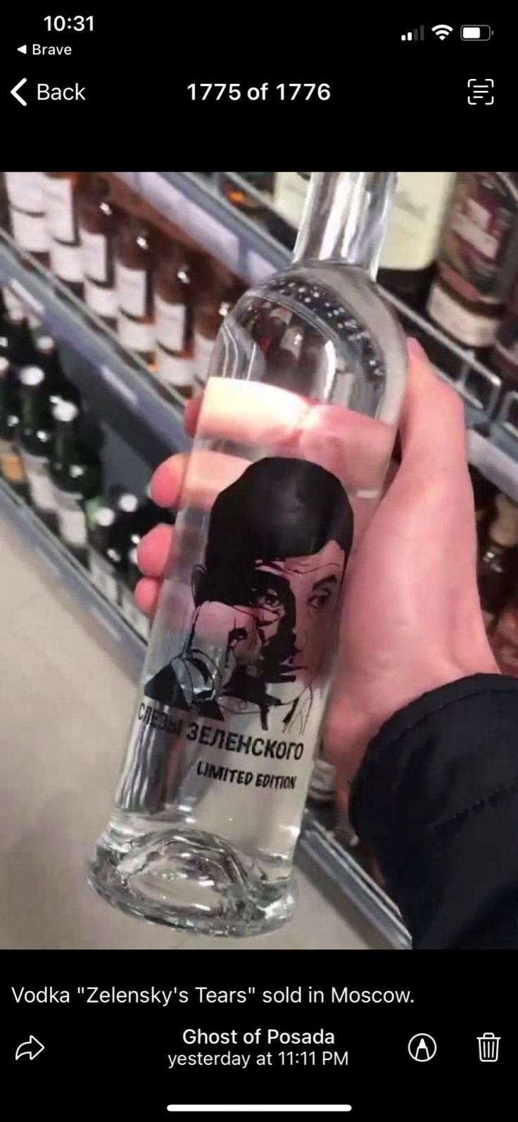 Zelensky's Tears Vodka 