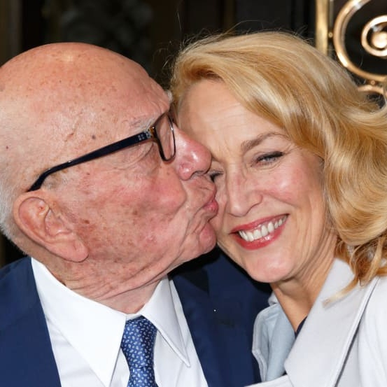 Rupert Murdoch and Jerry Hall