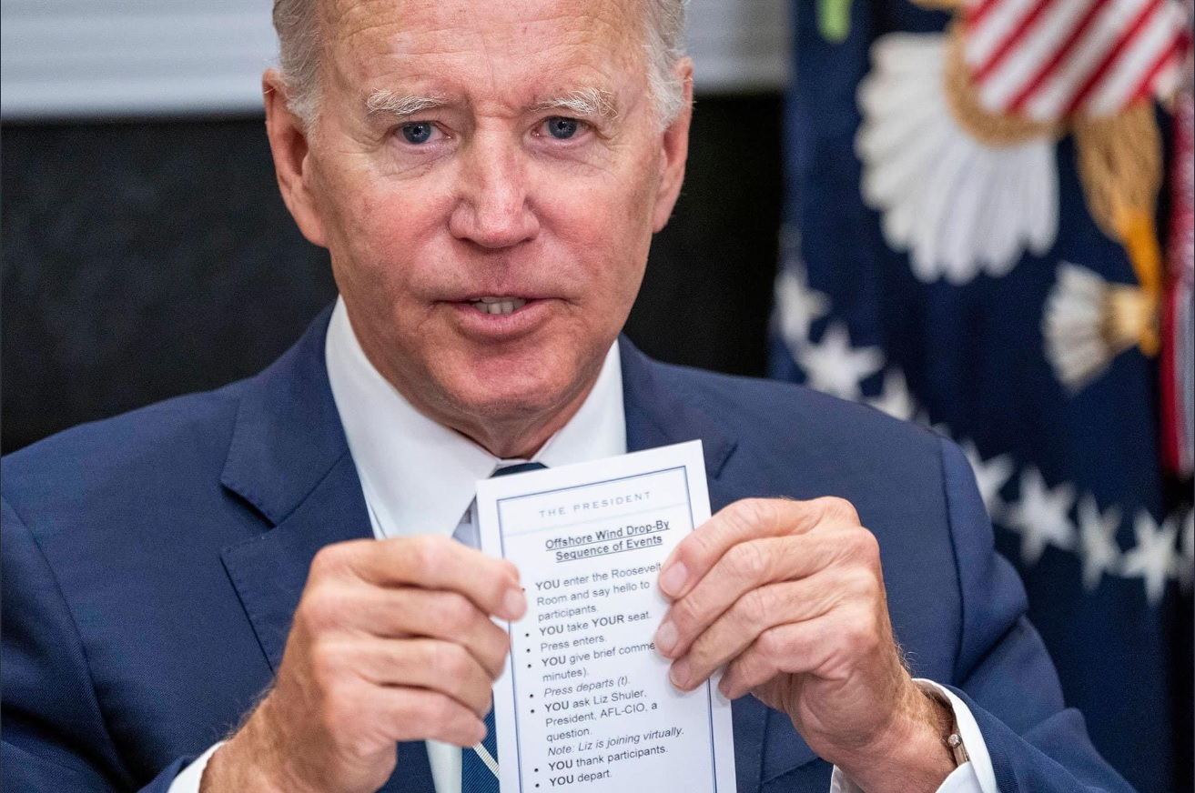 'YOU Take YOUR Seat': Biden Accidentally Flashes Cheat Sheet That ...