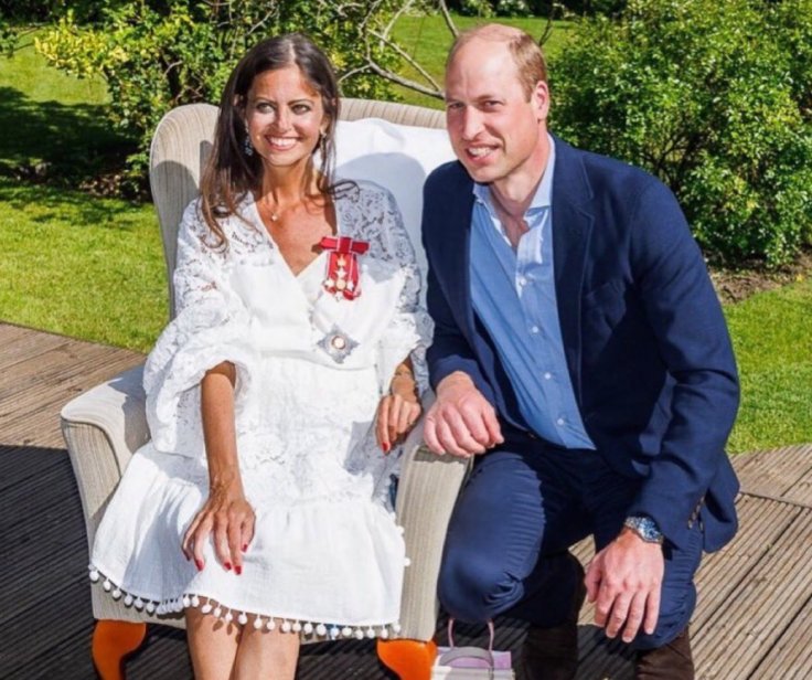 Deborah James with Princes William