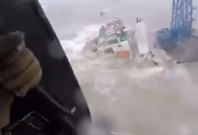 Huge ship sinks in South China Sea