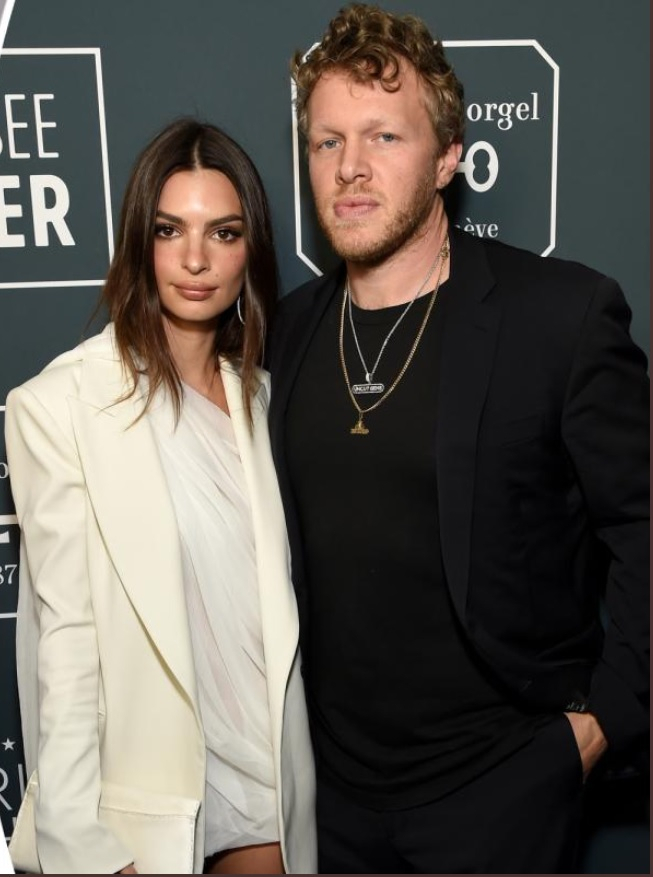 Emily Ratajkowski  with Sebastian Bear-McClard