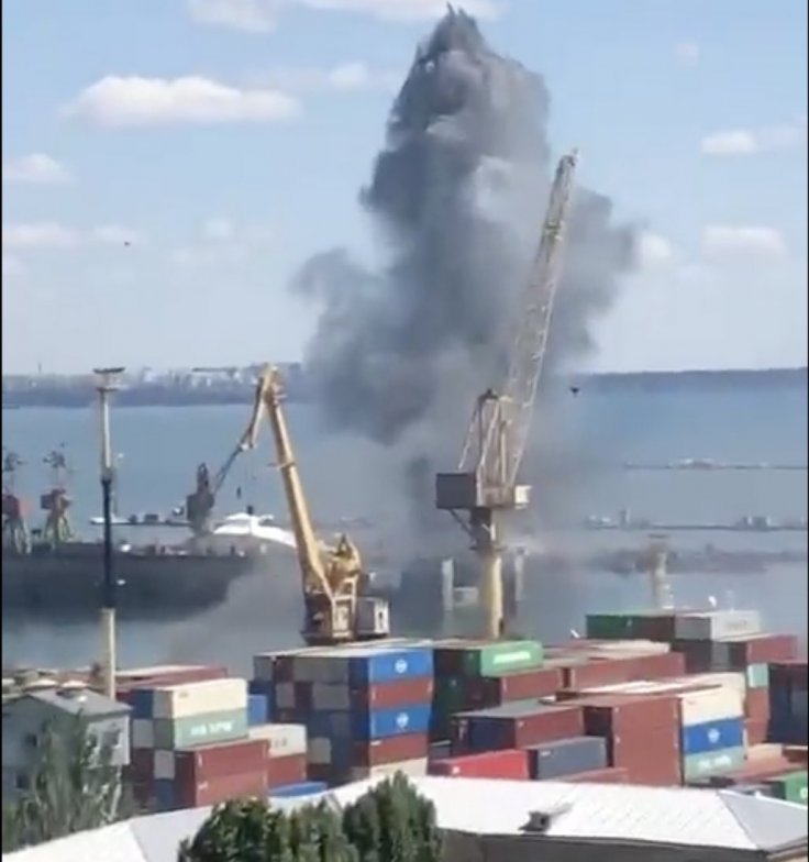Ukraine's Odesa port hit by Russian missiles
