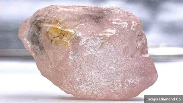 The 170-carat diamond is discovered in the Lulo mine in Angola. The 170-carat diamond is discovered in the Lulo mine in Angola.