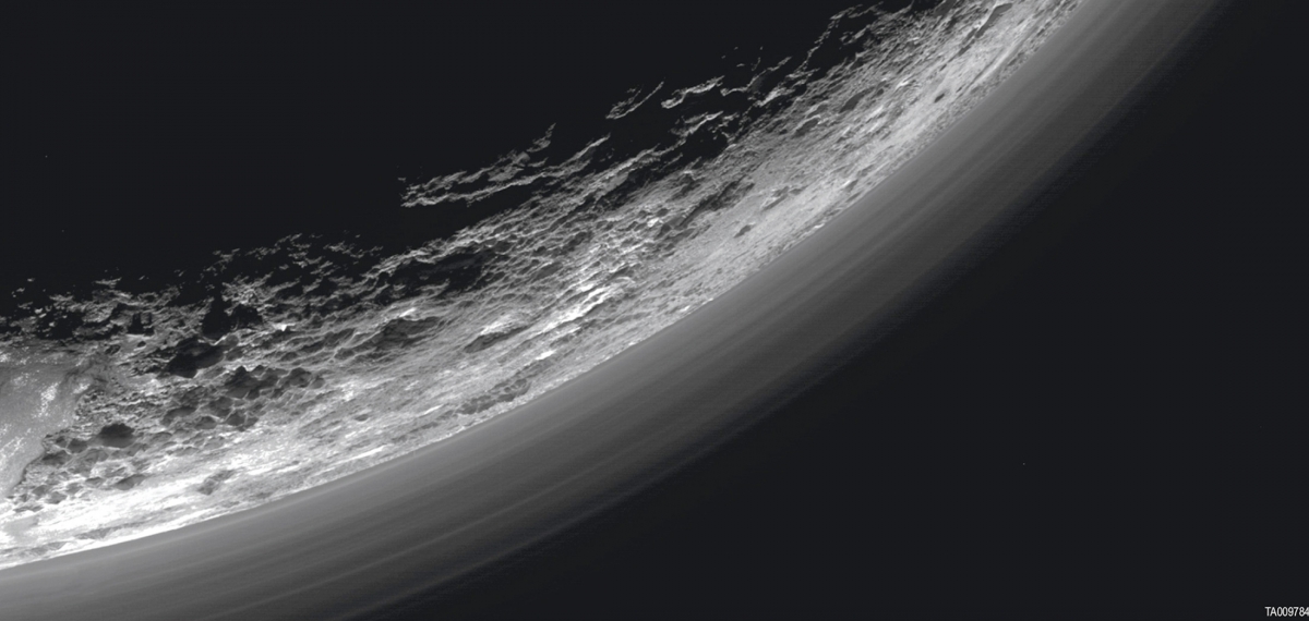 Haze layers above the dwarf planet Pluto a