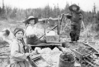 The snap from 1898 was taken by Eric Hegg at a gold mine in Canada's Yukon territory The snap from 1898 was taken by Eric Hegg at a gold mine in Canada's Yukon territory