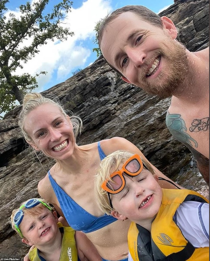 Eliza Fletcher with her family