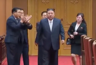 Kim Jong Un with unidentified woman