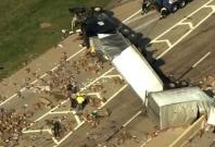 Hundreds of dildos, vibrators, and sex toys were spilled over a highway in Oklahoma Hundreds of dildos, vibrators, and sex toys were spilled over a highway in Oklahoma