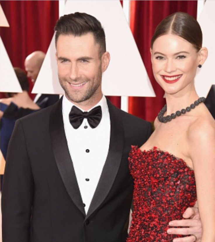 Adam Levine with wife Behati Prinsloo