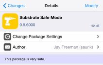 iOS 10.2 Substrate Safe Mode