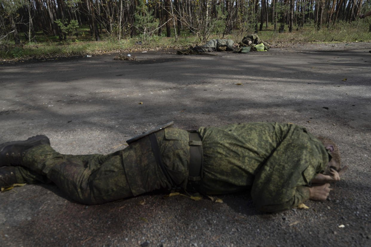 Retreating Russian Soldiers Leave Bodies Of Comrades After Battle For