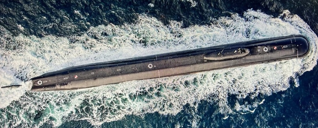 Belgorod submarine operating in the east of the Barents Sea