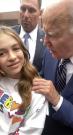Joe Biden Sneaks Up Behind Girl, Grabs Her Shoulder 