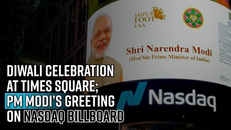 Diwali celebrations lit up NY's Times Square