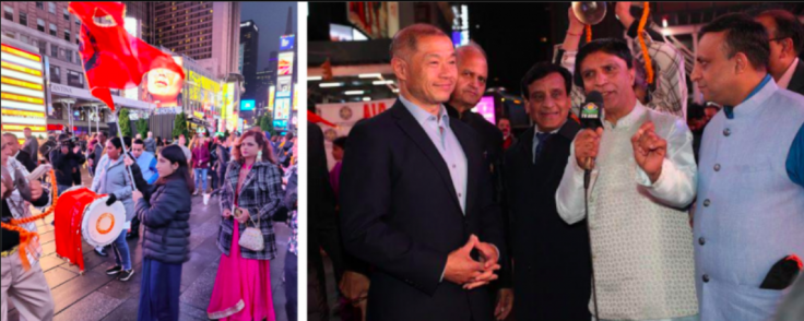 Diwali celebrations lit up NY's Times Square