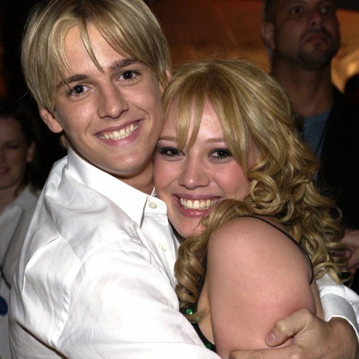 Aaron Carter with Hilary Duff