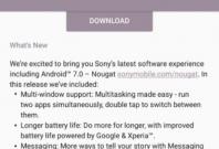 Android 7.0 Nougat update for Sony Xperia devices