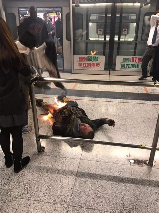 Hong Kong subway firebomb attack injures at least 17; police arrest suspect