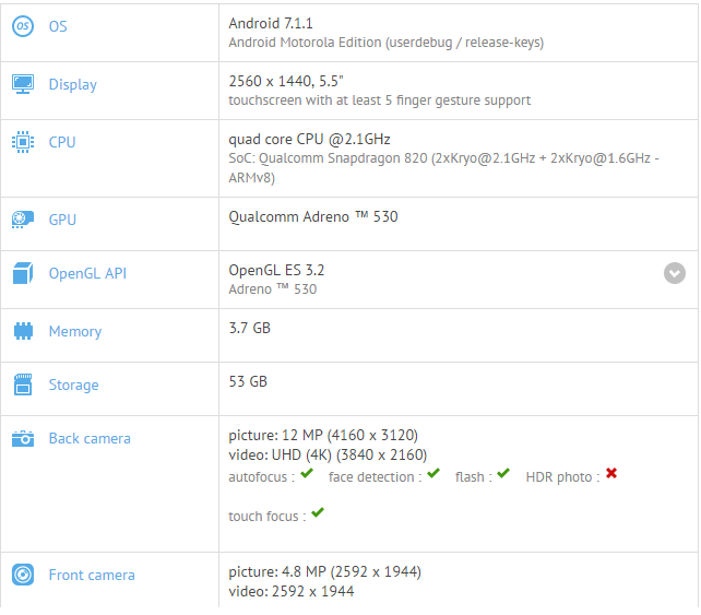 Moto Z spotted running Android 7.1.1 update on Geekbench