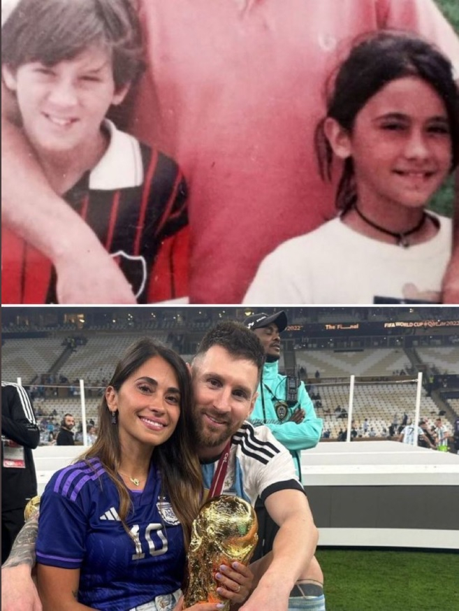 Messi and wife