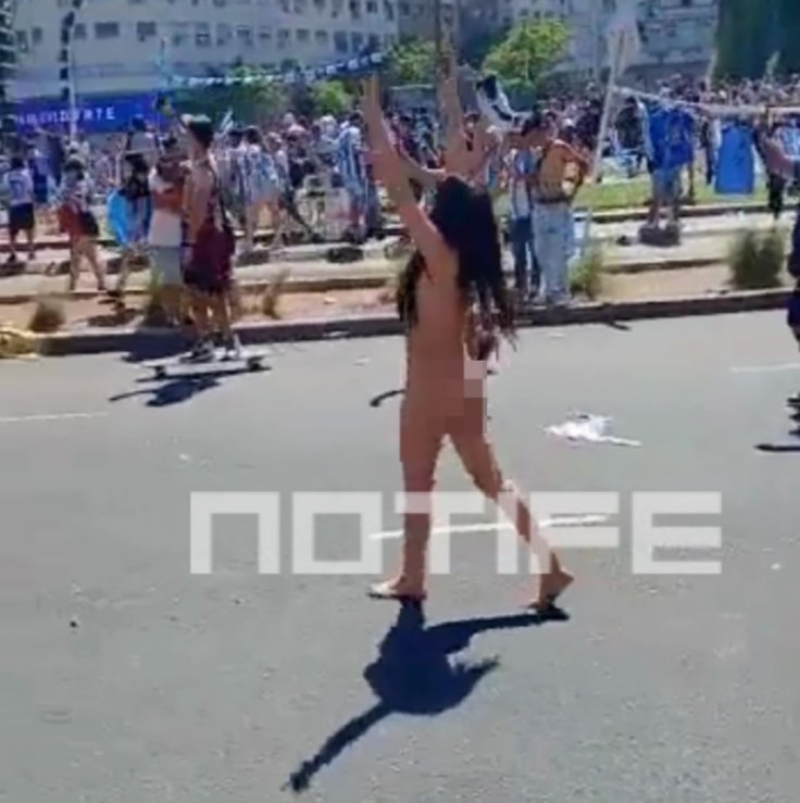 Argentina fan naked