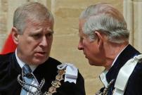 Prince Andrew with King Charles