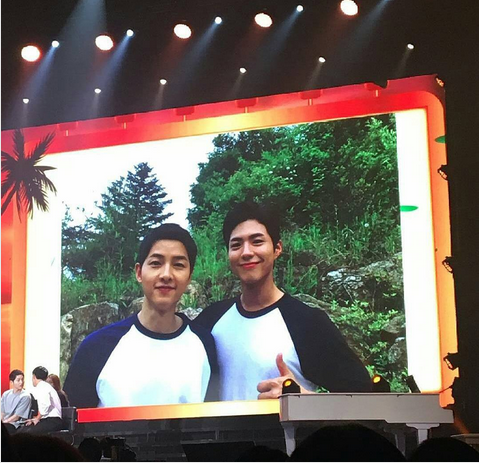 Song Joong Ki and Park Bo Gum in Bangkok fan meet