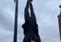 Erdogan effigy being hanged by PKK inSweden