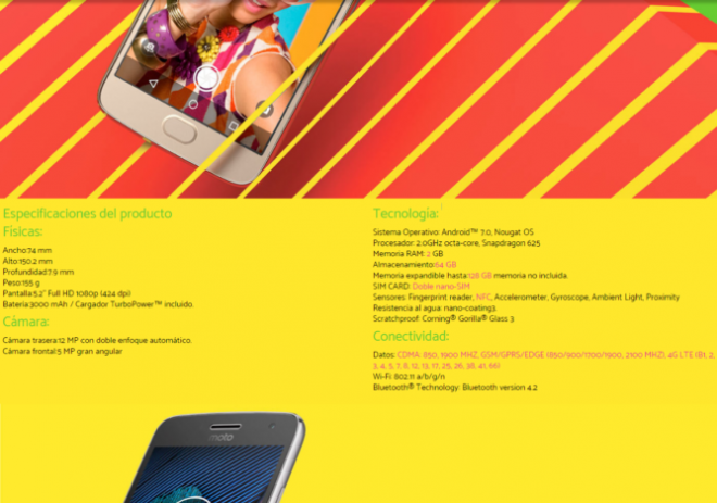 Moto G5 Plus specs