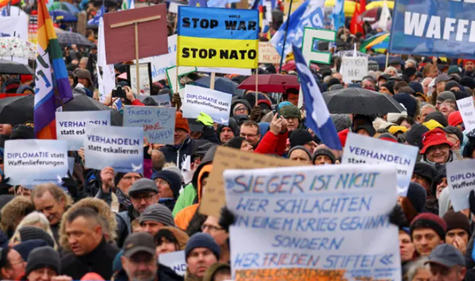 Berlin anti-war protest