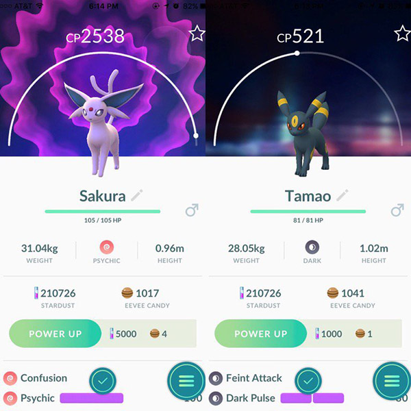 Sakura and Tamao from Pokemon GO Gen 2