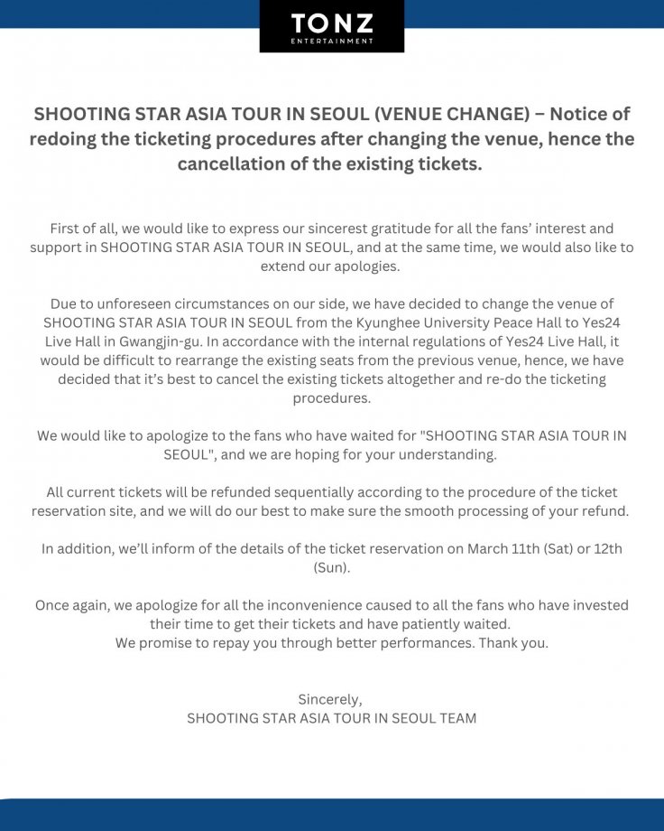 Shooting Star Asia Concert in Seoul