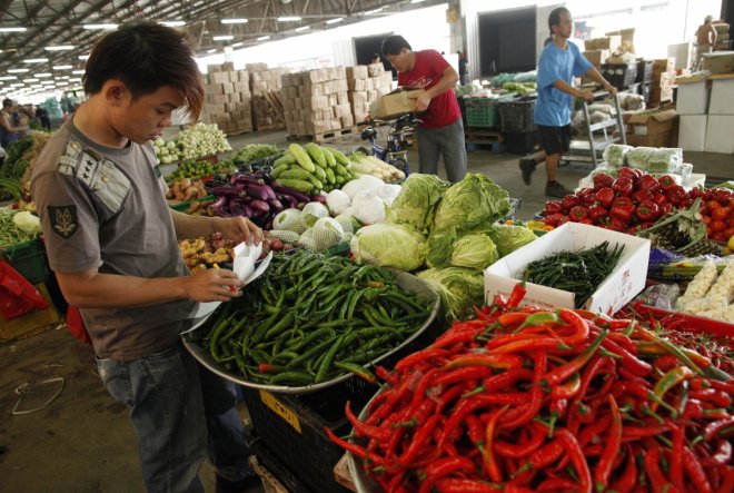 Singapore vegetable market