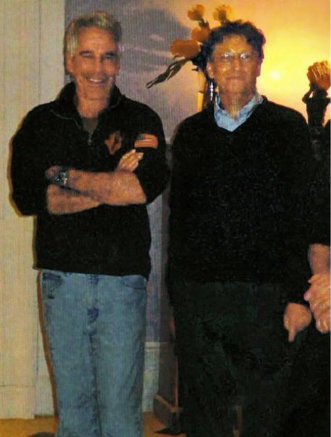 Bill Gates with Jeffery Epstein
