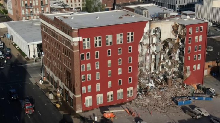 Massive Portion of Six-Story Apartment Building Collapses in Iowa as ...