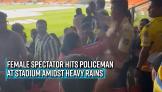 cskvsgt-female-spectator-hits-policeman-at-stadium-amidst-heavy-rains