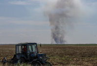 Military strike in Kherson
