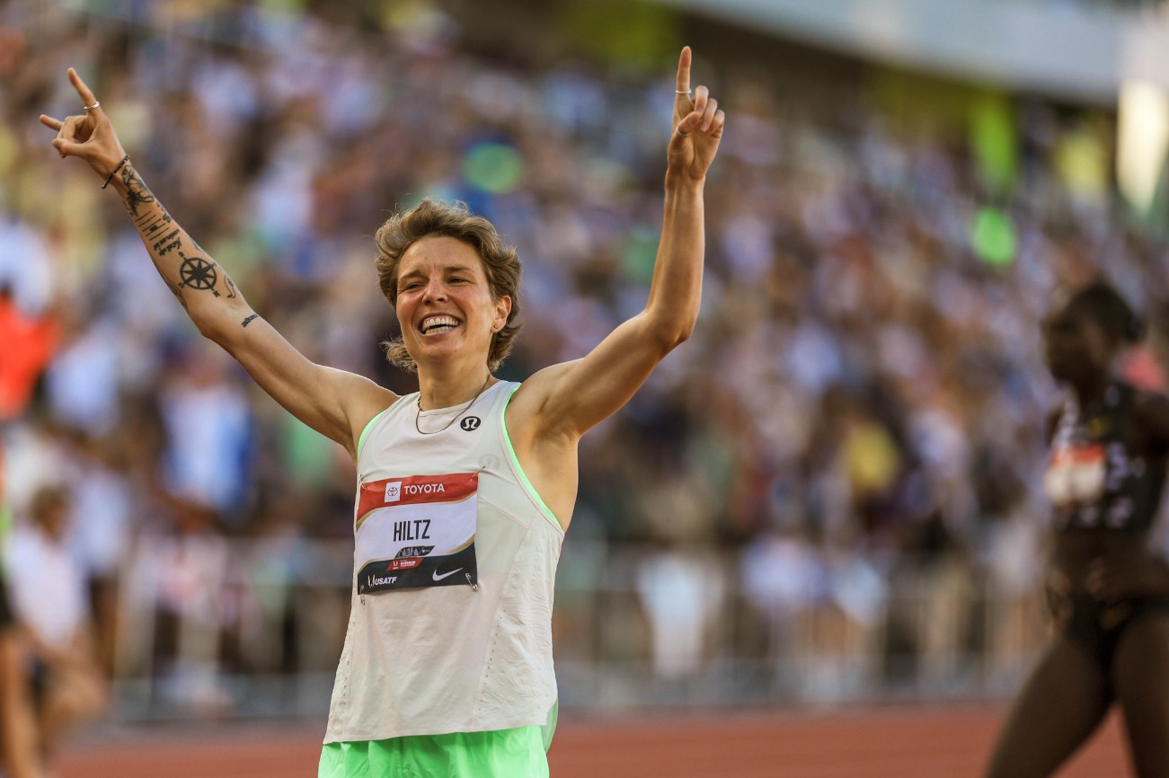 Nikki Hiltz Transgender Nonbinary Athlete Wins Women S 1500m At USATF   Nikki Hiltz 