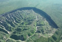 Batagaika crater in Russia