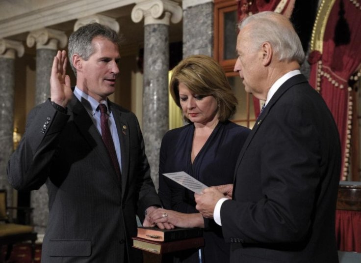 Scott Brown with Joe Biden