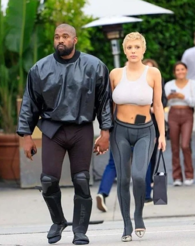 Bianca Censori with Kanye West