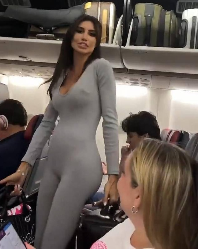 Plane woman