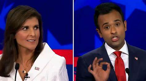Vivek Ramaswamy and Nikki Haley