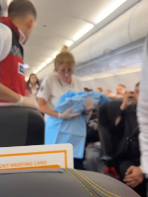 Baby born on flight