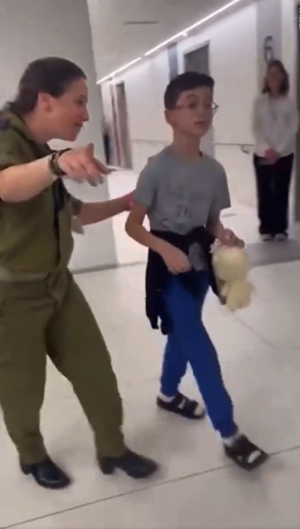 Touching Moment 9-Year-Old Ohad Munder is Reunited with His Family as He Runs into His Father's Arms After Being Held Hostage by Hamas for 49 Days [WATCH]