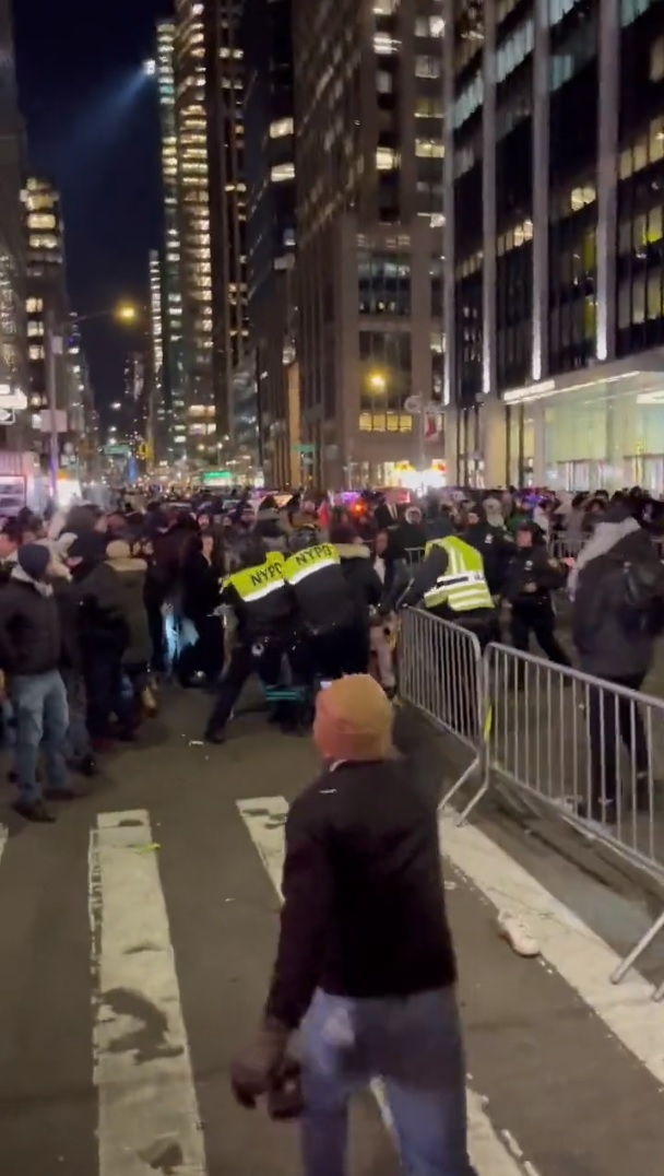 Rockefeller Center protest