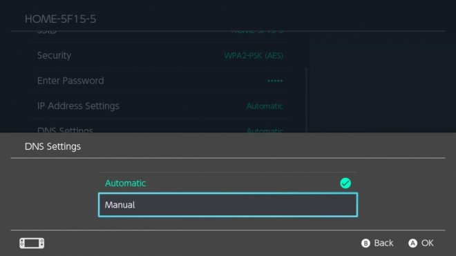 Nintendo Switch DNS setup