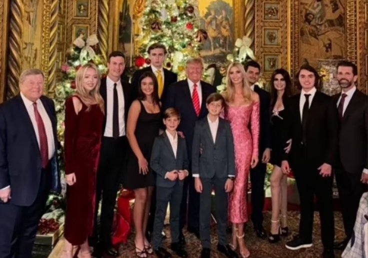 Melania Trump Was Absent from Family Photo Under Christmas Tree at Mar ...